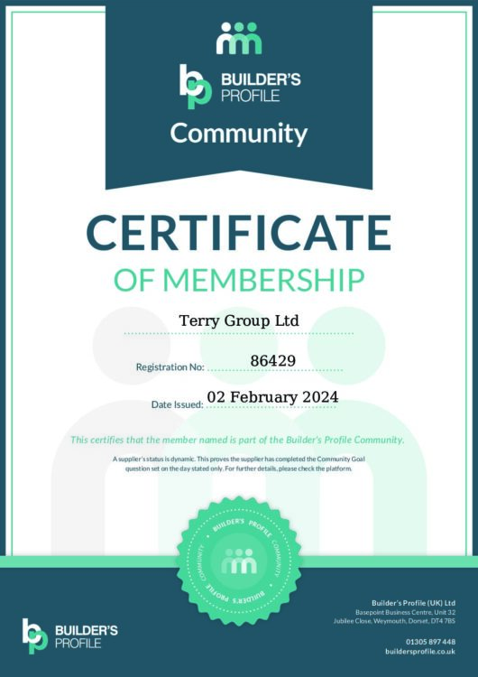 Builder's Profile Membership Certificate